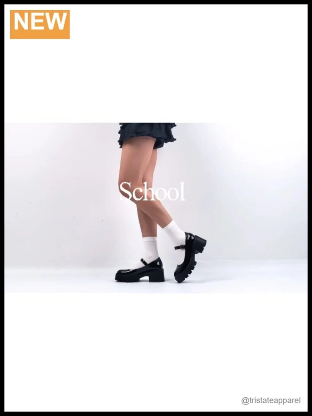 Mary Jane Platform Shoes - Chunky Block Heel Pumps with Adjustable Ankle Strap